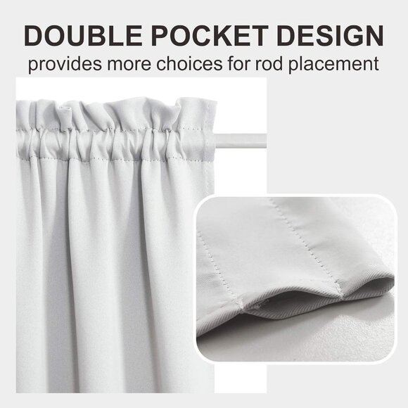 Aquazolax panel:54 x 72 Inch Patio Door Room Darkening Curtains - Picture 2 of 8